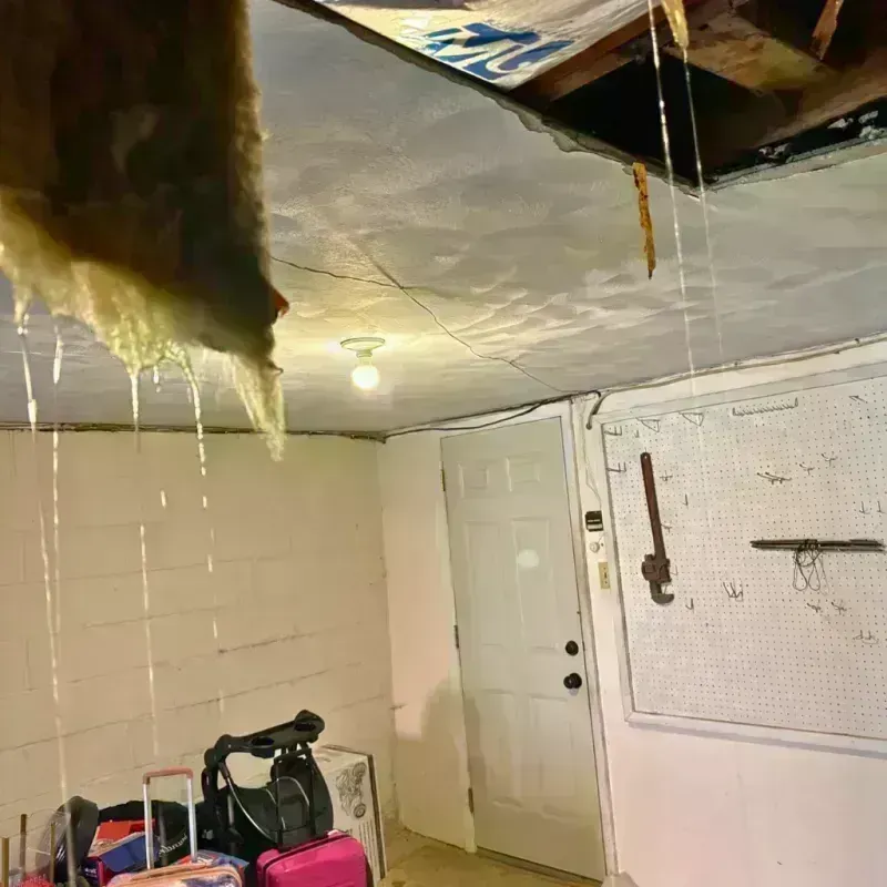 Before and after water damage restoration in Irving Park, IL